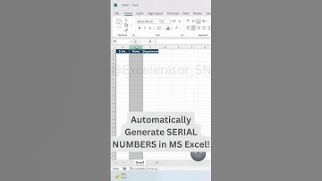 Excel Serial Numbers Trick | Automatic SERIAL NUMBERS in MS Excel!