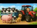🚜 Funny Monkey Fixes the Tractor and Plows the Beet Field | Fun Farm Cartoon 🐒