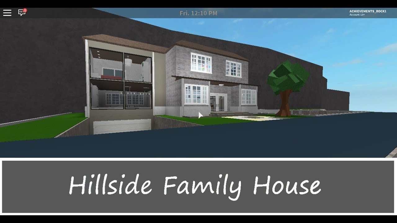 Bloxburg Speedbuilds Hillside Family House 70k Youtube