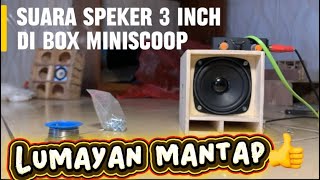 Waktunya cek sound nih ,speker murah hasil lumayan bagus untuk box miniscoop #miniatursoundsystem