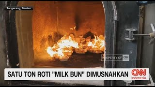 Satu Ton Roti 'Milk Bun' Dimusnahkan