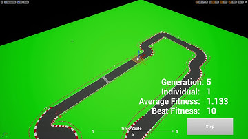 Evolving a Neural Network with a Genetic Algorithm for a 2D Racing Car on Unreal Engine