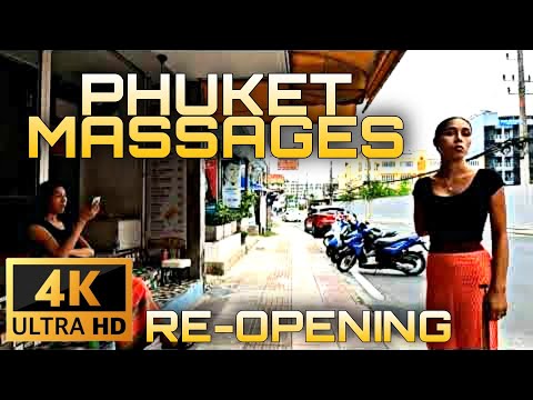 [4K]🇹🇭 MASSAGES RE-OPENING : PATONG CITY PHUKET THAILAND | WALKING AT RAJUTHIT 200 PI ROAD