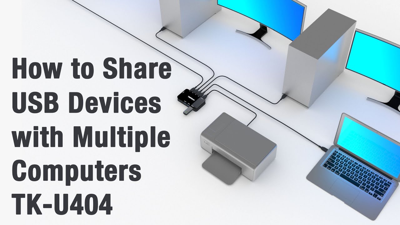How to Share USB Devices with Multiple Computers - - YouTube