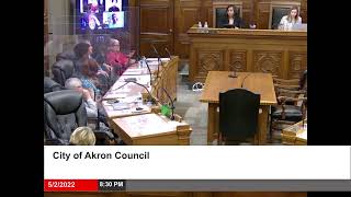 City of Akron Council Meeting - 5.2.2022