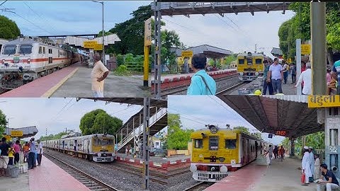 [10 in 1] Different model honking Indian trains dangerously skipping through railgate.