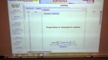 Math 2342 Statistics Part 7 with Statcrunch