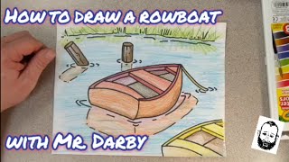 How to Draw a Rowboat - like a PRO!!