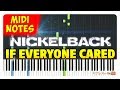 Nickelback - If Everyone Cared Piano Cover (Piano Sheets + midi)