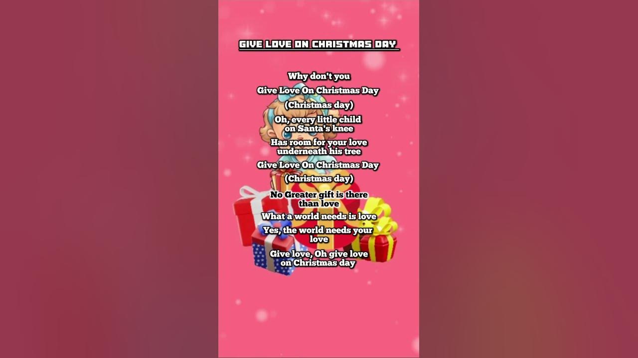 The Jackson 5 - Give love on Christmas Day #chorushorts #shortlyrics