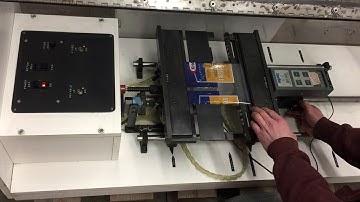 Demo of Perforation tensile tester, tear test