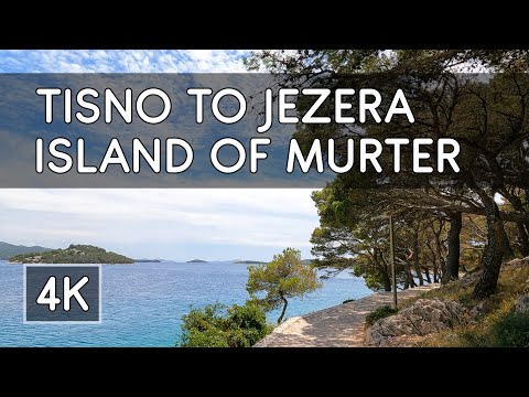 Walking Tour: Walking from Tisno to Jezera on the Island of Murter, Croatia - 4K UHD Virtual Travel