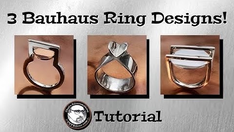 Bauhaus Inspired Rings:  3 Great Beginner Projects