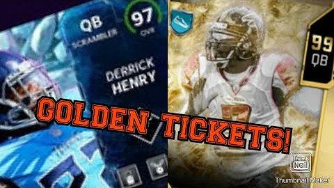GOLDEN TICKETS REVEALED 16/34! QB HENRY, VICK HB A...