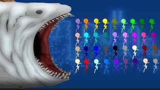 THE BLOOP VS Stickman Color Race Survival  Crazy Stickman Escape  Algodoo