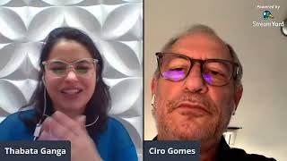 Coronavírus: Ciro Gomes e Thabata Ganga conversam sobre Ciência eTecnologia no combate à COVID-19