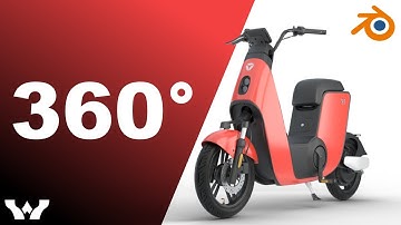 Scooter Yadea v7 3d model