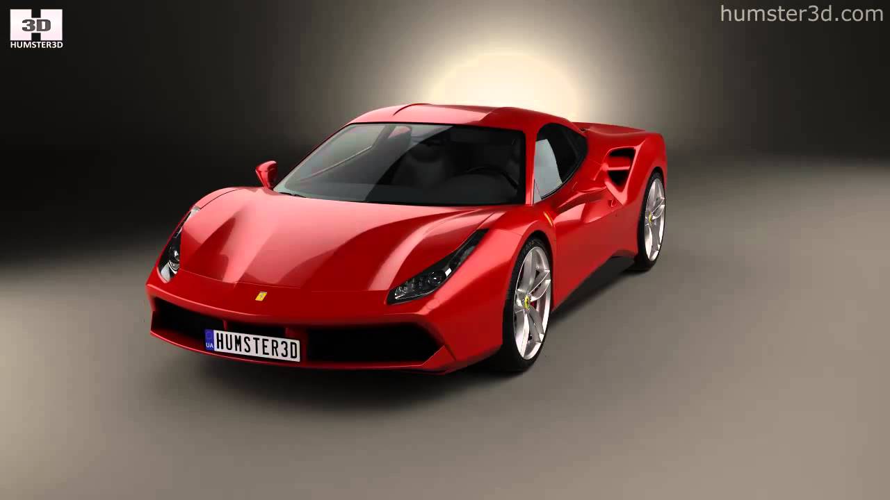 Ferrari 488 Gtb 2016 By 3d Model Store Humster3dcom