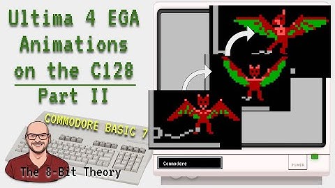 How to re-create the Ultima 4 EGA Opening Sequence Part 2. VDC-graphics on the C128