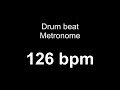 126 bpm metronome drum