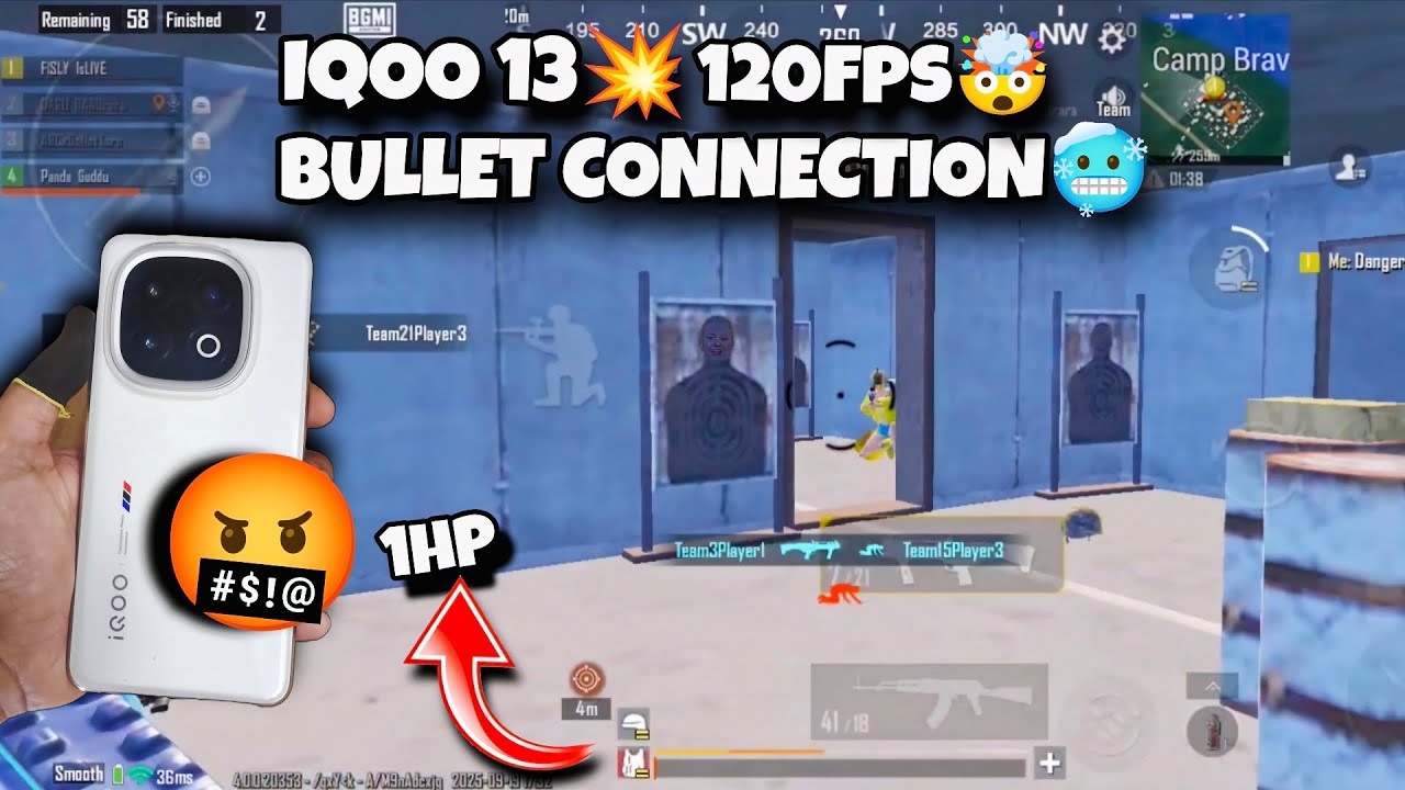 IQOO 13 120FPS 💥 | BULLET CONNECTION 🥶 | 5 FINGER+GYRO | FISLYISLIVE | BGMI