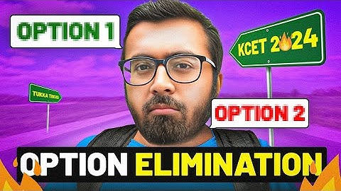 KCET 2024: Option Elimination Jugaad Tricks🔥🚀💯 #kcet2024 #tukkatricks #arsquad