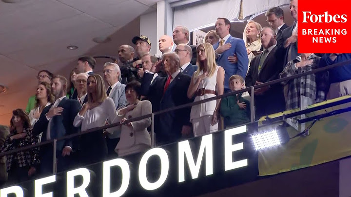 WATCH: President Trump Stands For National Anthem At Caesars Superdome In New Orleans, Louisiana