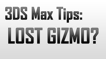 Resetting your lost movement / rotate / scale gizmo in 3DS Max