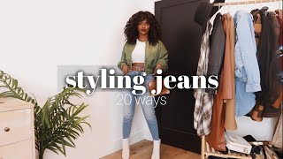 20 WAYS TO STYLE JEANS FOR FALL/WINTER | Kiitana Fashion Lookbook