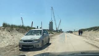 SpaceX SN15 Drive By.  Boca Chica Beach rd, Brownsville TX