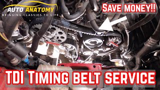 Volkswagen CJAA TDI common rail timing belt:  Save $1000 or more!