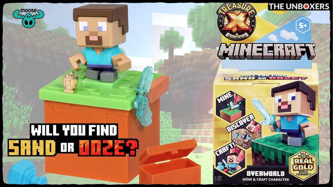  Treasure X Minecraft. Mine, Discover & Craft with 10 Levels of  Adventure & 12 Mine & Craft Characters to Collect. Will You find The Real  Gold Dipped Treasure? : Toys & Games