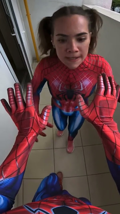 Spider-Man vs Spider-Girl in Love 💕 #spiderman #crazygirl #love #romantic #funny #dumitrucomanac