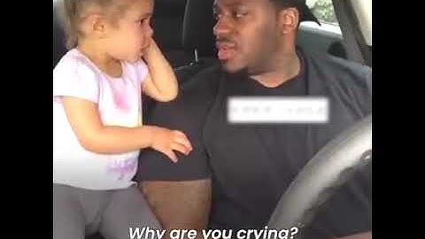 Father comforts daughter with hug 😭❤️❤️