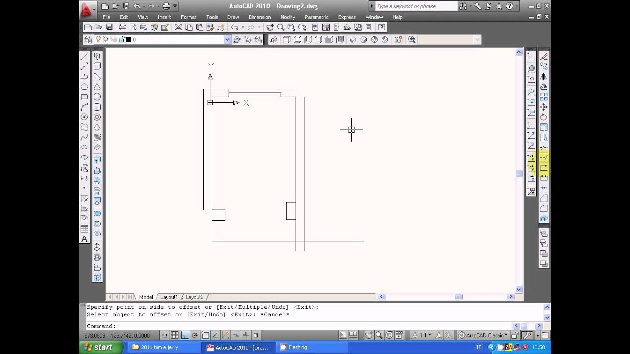 Autocad disegno planimetria (fase 1/2) youtube Disegnare planimetrie gratis