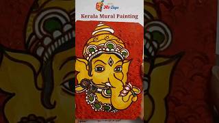 Kerala Mural Painting | water colour | Lord ganesha #shorts #viralshorts