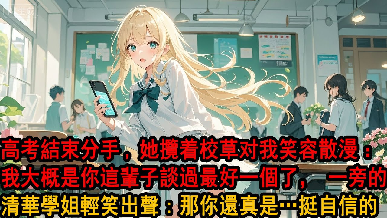 分手時,她當着全班的面笑我：戀愛腦一個,膩了。直到高考結束,她攬着校草笑容散漫：談的哪個野雞學校的？不出意外，我大概是你這輩子，談過最好的一個了……一旁的清華學姐輕笑出聲:那你還真是…挺自信的