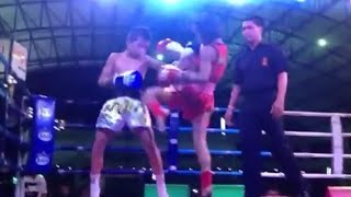 Muay Thai Menina Vs Menino Luta No Ringue