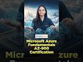 Microsoft Azure Fundamentals AZ-900 Certification | Azure AZ-900 Explained | #Shorts | #Simplilearn