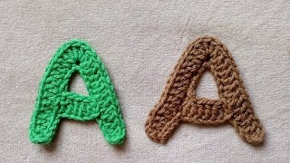 How to crochet Alphabet letter A | Easy tutorial
