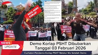  Pok Korlap Psht Demo Di Alon Madiun Dibubarkan 