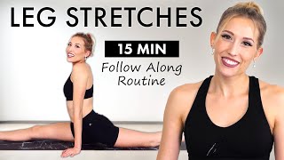Master the Splits with Ashley's Easy Stretch Routine 🧘‍♀️How to do the Splits, Beginners 15 Minute