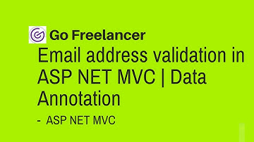 Email address validation in ASP NET MVC | Data Annotation