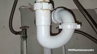 Damage drain pipe due to cold weather