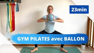 23min Gym Pilates avec ballon / softball / small ball ! Kiné