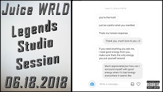 Juice WRLD Recording "Legends" - Full Studio Session - 06.18.2018