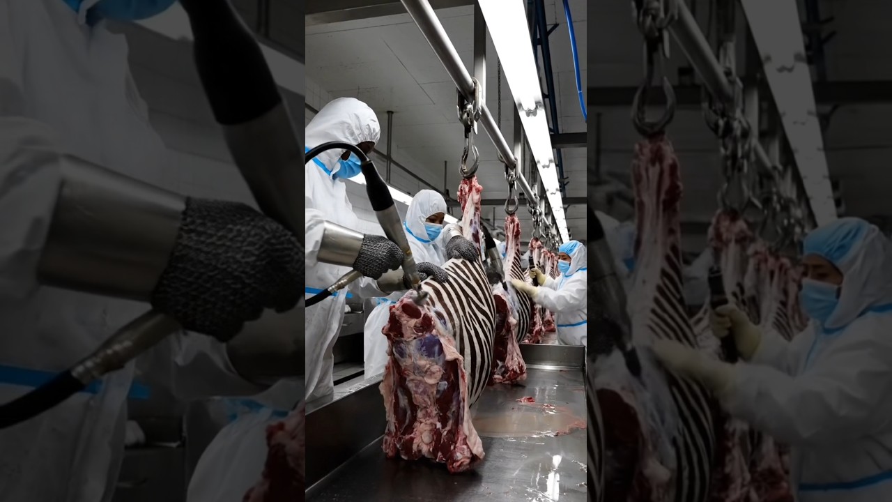 INSIDE ZEBRA FACTORY: HOW $10,000 MEAT IS MADE!