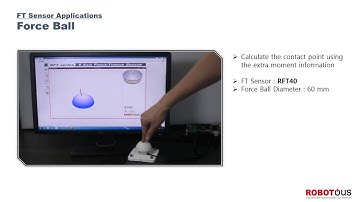 [ROBOTOUS]Detecting touched position and force vector using RFT sensor of ROBOTOUS