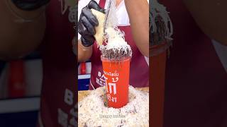 Famous Chocolate Milk with Extra Chocolate and Cheese - Thai Street Food