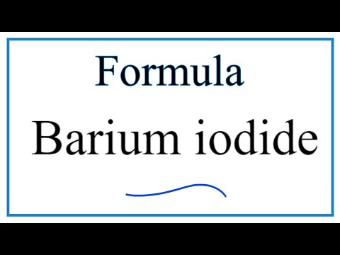 वीडियो: बेरियम आयोडेट घुलनशील है?